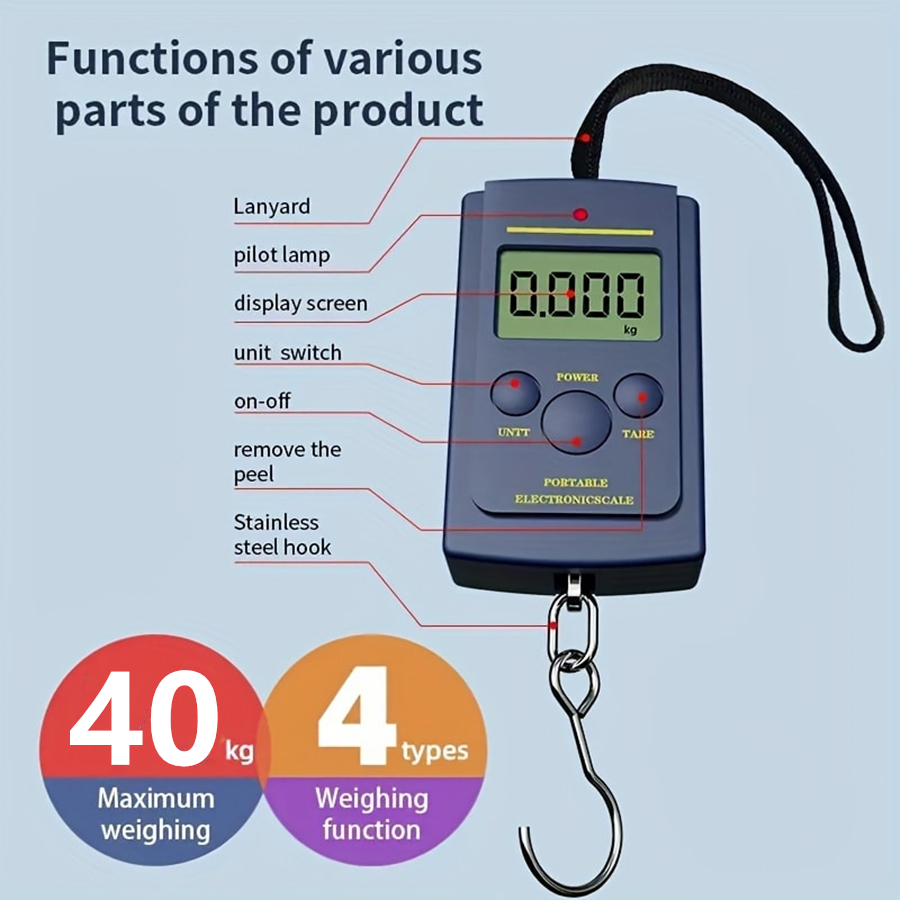 Electronic Gadgets - 40kg multifunctionele mini elektronische digitale draagbare