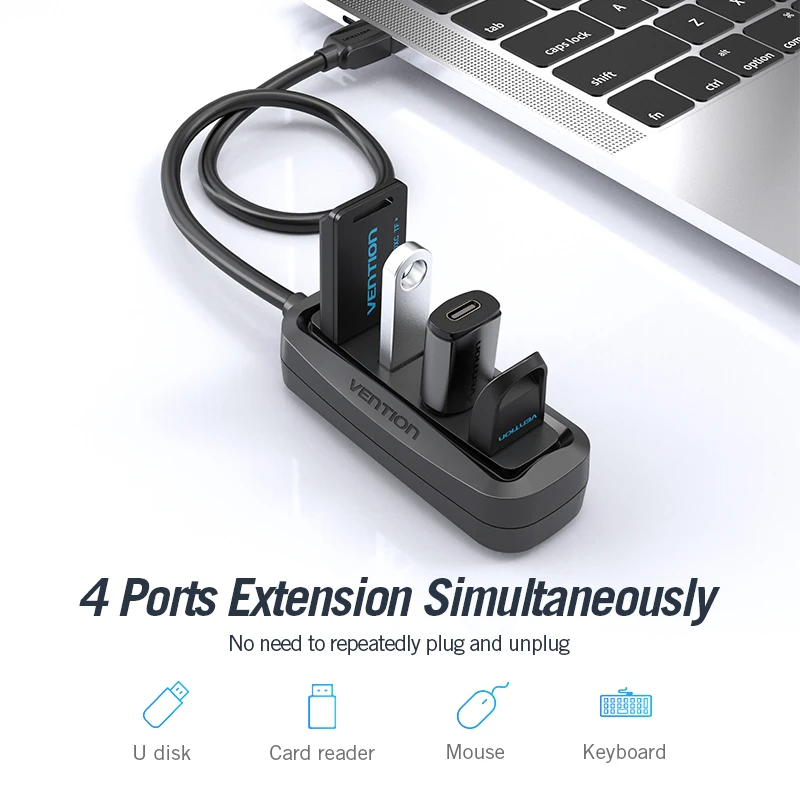 Vention Usb 2.0 Hub 4 Poort Me - Electronics Gadgets Wholesale recensie en prijs
